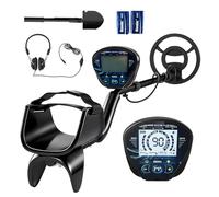 Outsunny Détecteur de métaux Professionnel pour Adultes, Bobine de Recherche étanche IP68 avec écran LCD, détecteur d'or à 3 Modes avec Pelle et Casque pour la Chasse au trésor sur Plage