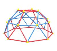 Outsunny Dôme d'escalade Enfant 183 cm 180 kg 3 à 8 Ans Multicolore | Cage d'Escalade En Métal, Aire de Jeu Extérieure, Assemblage Facile