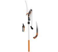 Outsunny Élagueur télescopique 2 en 1, scie manuelle, sécateur avec verrou de sécurité, perche télescopique en aluminium 2 m