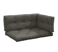 Outsunny Ensemble 3 coussins d'extérieur pour canapé (assise, dossier, latéral) 120x80x12 cm Gris