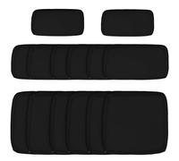 Outsunny Ensemble de housses de coussin de remplacement pour ensemble de canapé de jardin, housse de coussin de canapé de jardin en rotin en polyester de remplacement pour l'extérieur - aucun coussin