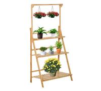 Outsunny - etagère à fleurs - Bois - 70x40x143cm - Beige