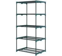 Outsunny Étagère à fleurs en acier 5 niveaux intérieur et extérieur support de plantes pour jardin balcon salon 67x49x138cm vert