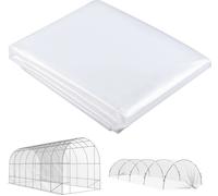 Outsunny Film pour serre 7x8 m étanche à l'eau, film de jardin avec protection UV, film plastique extra épais résistant à la déchirure, bâche de couverture pour serre tunnel en plastique, film tunnel