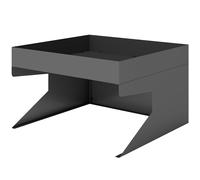 Outsunny Garage pour robot-tondeuse avec bac à plantes, garage robuste en acier galvanisé, Noir