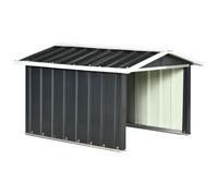 Outsunny Abri de jardin pour tondeuse à gazon robot-tondeuse - garage tondeuse robot - tôle acier gris