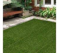 Outsunny Gazon synthétique Artificiel Set de 10 Dalles Carreaux 30 x 30 cm épaisseur Confort 3 cm à emboîter Vert Long Descriptions: Cette magnifique pelouse artificielle en dalles (lot de 10) dimensi