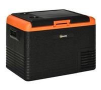 Outsunny Glacière électrique 40L portable, réfrigérateur congélateur avec poignées - dim. 58,7L x 36,5l x 43,8H cm orange et noir