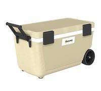 Outsunny Glacière isolée 70L Portable avec Roues Kaki