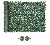 Outsunny - Haie à feuilles artificielles - PE - 300x150cm - Vert foncé