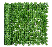 Outsunny Haie Artificiel Brise-Vue décoration Rouleau 3L x 1H m Feuillage réaliste Anti-UV Vert