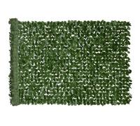 Outsunny Haie Artificiel lierre Brise-Vue décoration Rouleau 3L x 1,5H m Feuillage réaliste Anti-UV Vert foncé