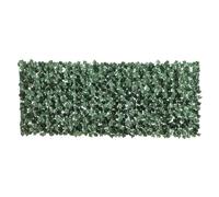 Outsunny Haie Artificielle Brise-Vue décoration Rouleau 2,4L x 1H m Feuillage réaliste Anti-UV Vert
