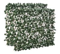 Outsunny Haie Artificielle Feuilles Murale Brise-Vue 2 Panneaux 295x70cm