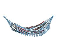 Outsunny Hamac de Voyage Portable Style Hippie Chic Toile de hamac dim. 2,85L x 1,5l m Coton Polyester Multicolore
