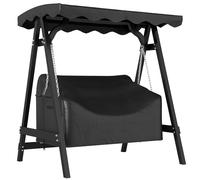 Outsunny Housse balançoire Hollywood 2 places 142x76x81 cm Noir