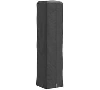 Outsunny Housse chauffage terrasse pyramide gaz robuste longue noir