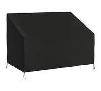Outsunny Housse de Canapé Exterieur Étanche 600D 140 x 84 x 56/94 cm Noir | Housse de Banc de Jardin, Tissu Oxford, Bâche de Canapé Extérieur, Balcon, Terrasse