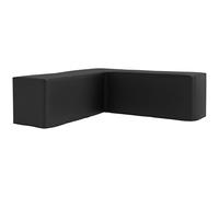 Outsunny Housse salon d'angle 420D Oxford étanche anti-UV 250x250x79 cm Noir