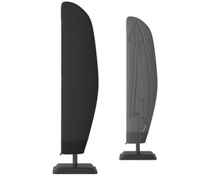Outsunny Housse de Protection imperméable pour Parasol déporté avec Fermeture éclair et Cordon de Serrage Tissu Oxford avec revêtement Plastique étanche Ø 56 x 220 cm Noir