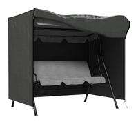 Outsunny Housse de protection balancelle toile Oxford ouverture zippée 177x114x152 cm gris foncé