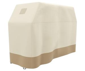 Outsunny Housse de Protection pour Barbecue rectangulaire à gaz en Tissu Oxford 300D imperméable et indéchirable avec Boucles Coupe-Vent Beige 188 x 71 x 125 cm