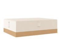 Outsunny Housse de protection pour meubles de jardin 270 x 200 x 78 cm tissu Oxford 600D imperméable Housse pour canapé table extérieur avec 4 aérations 5 poignées et cordon de traction Beige