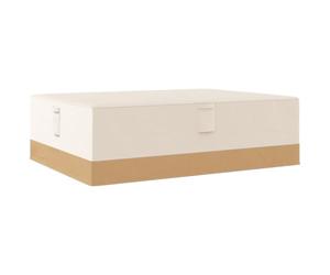 Outsunny Housse de protection pour meubles de jardin 270 x 200 x 78 cm tissu Oxford 600D imperméable Housse pour canapé table extérieur avec 4 aérations 5 poignées et cordon de traction Beige