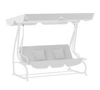 Outsunny Housse de rechange imperméable, coupe-vent et anti-UV pour balancelle de jardin, 3 places, pour terrasse, balcon, 170 x 110 cm, gris clair