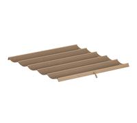 Outsunny Housse pour toit rétractable 2,5x2,55 m pour pergola 3x3 Tissu de rechange avec 10 orifices de drainage brun