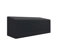 Outsunny Housse rectangulaire pour meubles de terrasse 3 places - Résistant à l'eau et aux UV - Tissu Oxford 600D en rotin - 190 x 72 x 76 cm - Noir