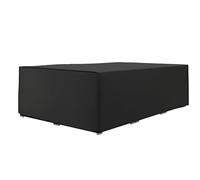 Outsunny Housse salon de jardin bâche housse table de jardin tissu oxford bâche de protection pour chaise étanche anti-UV, 222 x 155 x 67 cm, noir