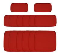 Outsunny Housses de Remplacement pour Canapé Jardin Rotin Extérieur Rouge | Coussin de canapé en rotin de jardin, housse en polyester, remplacement, sans coussin
