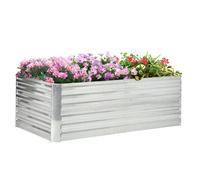 Outsunny - Jardinière - Acier galvanisé - 180x90x59cm - Argent