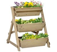 Outsunny - Jardinière - Bois de sapin - 71x61x77cm - Vert