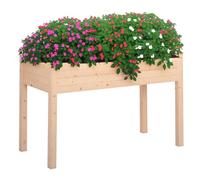 Outsunny Jardinière sur pieds 122×56×76 cm - Inserts d'irrigation, feutre de drainage, sapin massif
