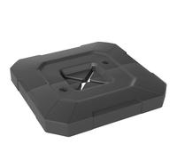 Outsunny Jeu de 2 poids pour parasol, bases remplissables 80 kg avec eau ou 105 kg avec mélange eau et sable
