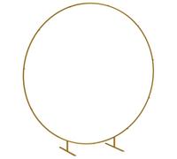 Outsunny Arche de jardin – Kit décoration ballon rond, acier doré 2,24 m