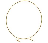 Outsunny Arche de jardin – Kit décoration ballon rond, acier doré 2,24 m