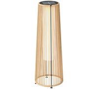 Outsunny Lampadaire LED de Jardin Résine Tressée Ø 21,5 x 61 cm Beige