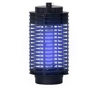 Outsunny Lampe Anti-Moustique électrique LED 3W avec Crochet d'attache, Tue-Mouche électrique, piège à Moustique, Lampe Anti-Mouche pour extérieur et intérieur, Noir