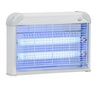 Outsunny Lampe Anti-Moustique, Tueur d'insectes électrique UV 20W, Tue-Mouche électrique, Efficace sur Une Surface de 60 m², piège à Moustique pour intérieur et extérieur, Gris