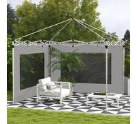 Outsunny Lot de 2 latéraux de tente, barnum 295x195 cm, Parois de remplacement en tissu pour tonnelle de 6x3 ou 3x3 m, gris
