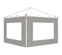 Outsunny Lot de 2 Panneaux latéraux de Tente, Barnum 295x195 cm, parois latérales de Remplacement en Tissu pour tonnelle de 6x3m ou 3x3 m, Gris