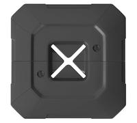 Outsunny Lot de 2 pieds de parasol étanches - Poids de parasol à remplir avec de l'eau / mélange 80/105 kg - Pied de parasol pour parasol déporté - Base en croix - Poids - Noir