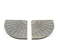 Outsunny Lot de 2 Poids de Lestage pour Parasol de Jardin 65 x 48 x 3,3 cm