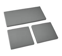 Outsunny Lot de 3 coussins de siège d'extérieur pour meubles en rotin, gris foncé