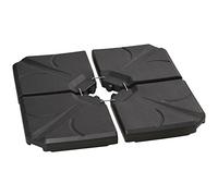 Outsunny Lot de 4 Lestages pour Parasols 103 x 103 x 8,3 cm Noir