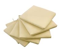 Lot de 6 coussins de chaises de jardin polyester beige