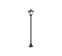 HOMCOM Luminaire extérieur lampadaire sur pied solaire lampadaire lanterne classique LED 30 Lm dim. 15L x 15l x 120H cm noir